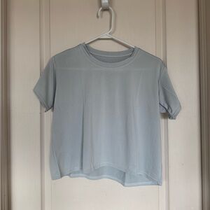 TWO Real Essentials NWOT Workout tops—Light Blue & Gray Sz Medium
